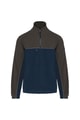 Heren Fleece vest Tweekleurige ecologishe WK904 NAVY-DARK GREY